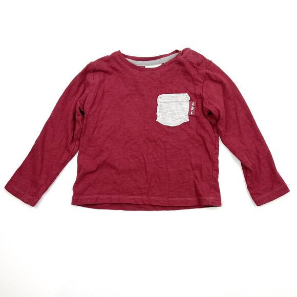 Zara Red Pocket Shirt - Picture 2 of 5